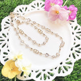 refined crystal necklace