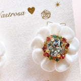 pretty flower♡white multi(earring/pierce)