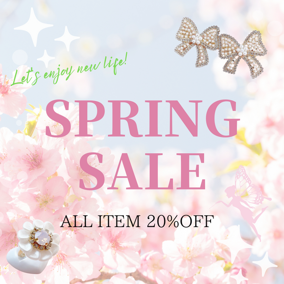 【全品20%OFF】SPRING SALEのお知らせ♡
