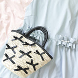 【SALE 50%OFF】Ribbon straw bag♡