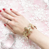 Botanical flower bangle♡