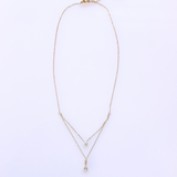 【2/23(月)21時再販】ドロップレイヤードネックレス(サージカルステンレス)