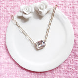 square bijou necklace♡