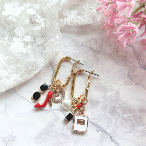 レディモチーフチャンキーピアス/イヤリング
