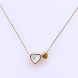 【2/23(月)21時再販】ダブルハートネックレス(サージカルステンレス)