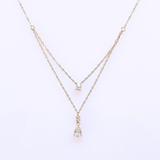 【2/23(月)21時再販】ドロップレイヤードネックレス(サージカルステンレス)