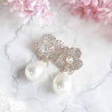 【予約】パールフラワーピアス