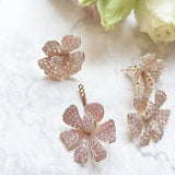 【予約】ダブルフラワーピアス【残り2点】