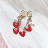 トリプルハートピアス/イヤリング【残りわずか】