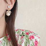 【8/29(土)21時発売】バックパールリボンピアス/イヤリング