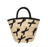 【SALE 50%OFF】Ribbon straw bag♡