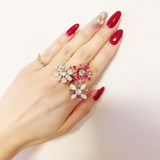 princess flower ring(crystal lily)