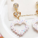 twinkle open heart♡white