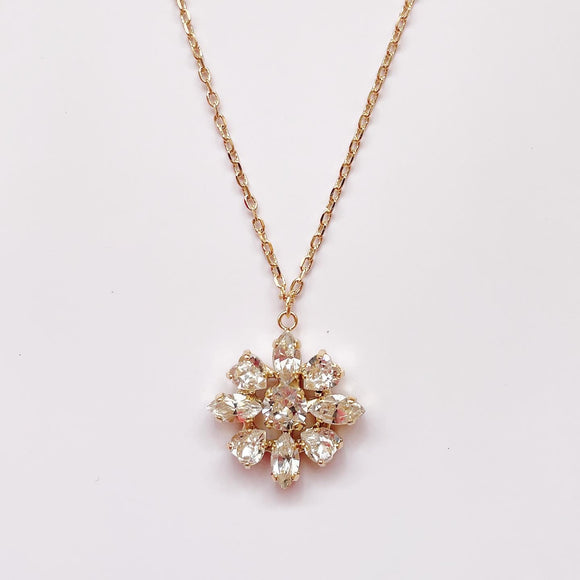 princess flower necklace(crystal lily)