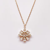 princess flower necklace(crystal lily)
