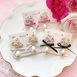 pearl flower bouquet（earring/pierce）