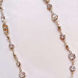 refined crystal necklace