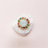 pretty flower (clear multi/ring)