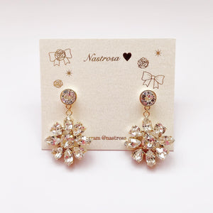 princess flower pierce/earring (crystal lily)