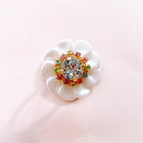 pretty flower♡white multi（ring）