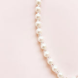 twinkle open heart  necklace♡white