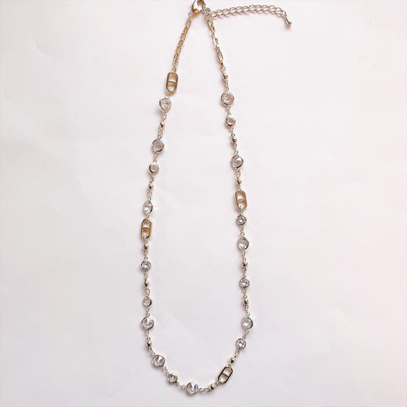 refined crystal necklace