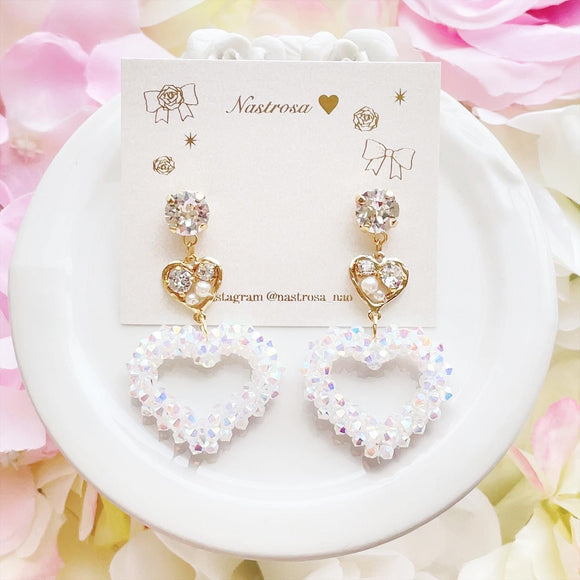 twinkle open heart♡white