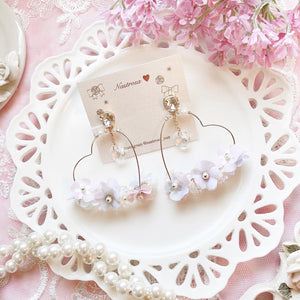blooming heart wreathe♡artificial flower